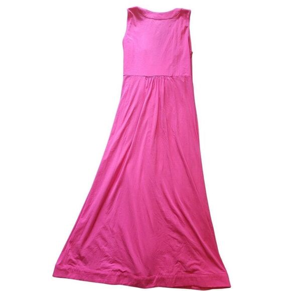 NWT Land's End Dress Women's Large Pink Light Weight Cotton Modal Surplice Wrap - Picture 3 of 6